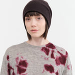 Paychi Guh Accessories Hats Slouchy Beanie in Dark Chocolate Dark Chocolate