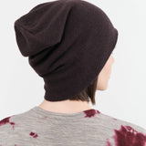 Paychi Guh Accessories Hats Slouchy Beanie in Dark Chocolate Dark Chocolate