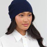 Slouchy Beanie by Paychi Guh in Eclipse