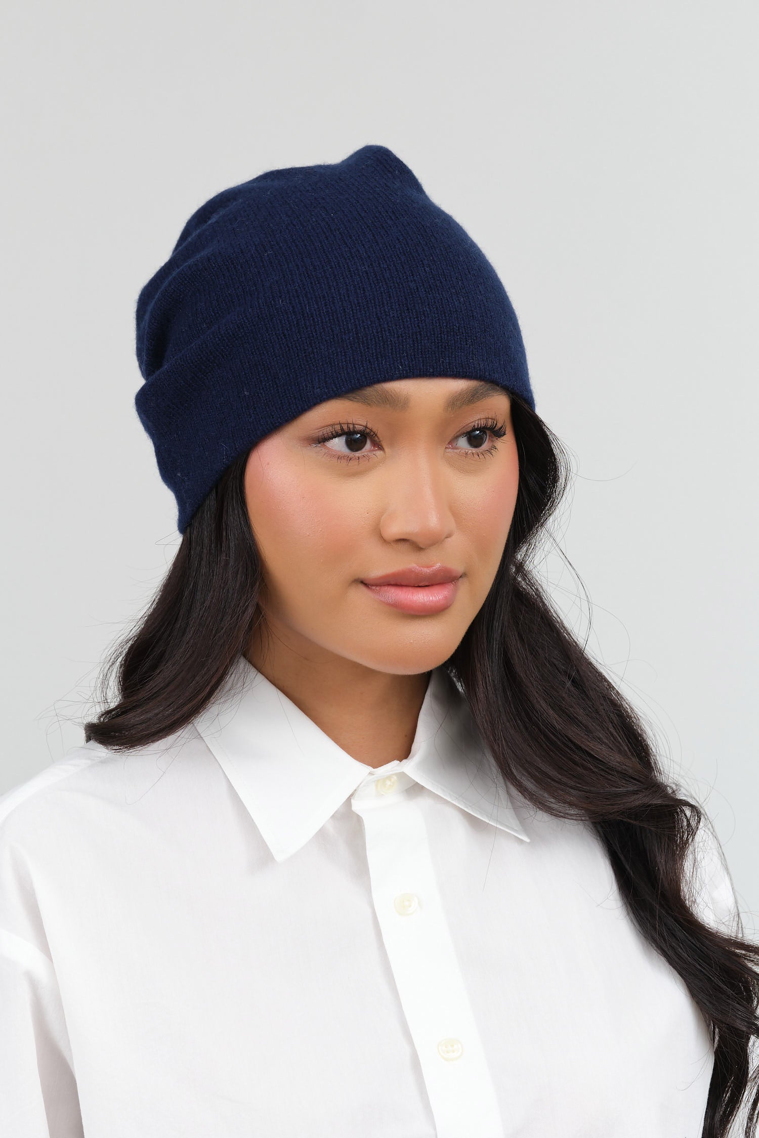 Slouchy Beanie by Paychi Guh in Eclipse