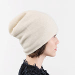 Paychi Guh Accessories Hats Slouchy Beanie in Natural Natural / One Size