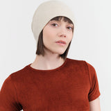Paychi Guh Accessories Hats Slouchy Beanie in Natural Natural