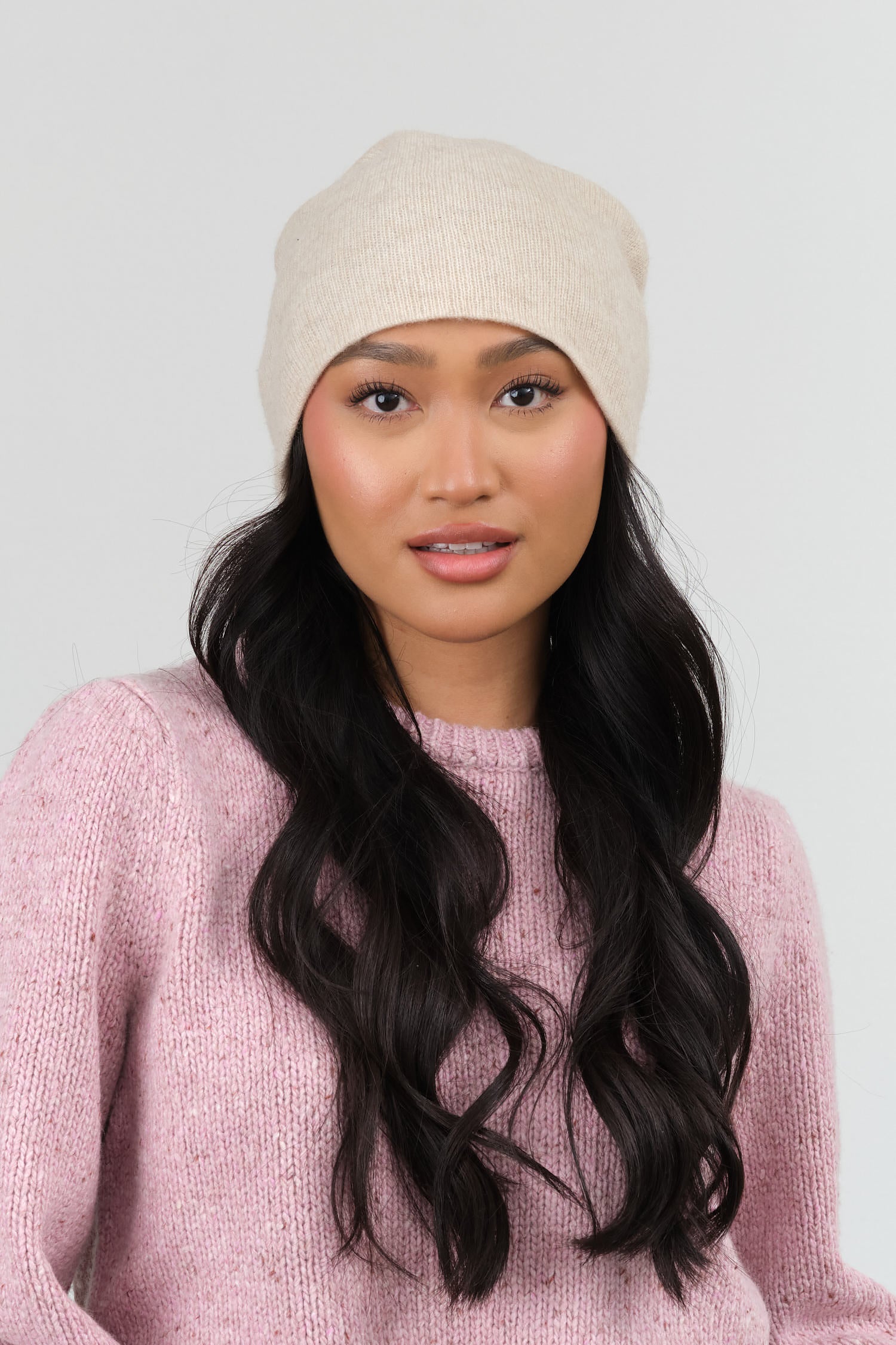 Paychi Guh Slouchy Beanie in Oatmeal