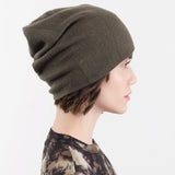 Paychi Guh Accessories Hats Slouchy Beanie in Olive Olive / One Size