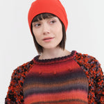 Paychi Guh Accessories Hats Slouchy Beanie in Rococco Red Rococco Red