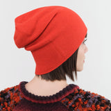 Paychi Guh Accessories Hats Slouchy Beanie in Rococco Red Rococco Red
