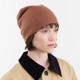 Paychi Guh Accessories Hats Slouchy Beanie in Sandalwood Sandalwood / One Size