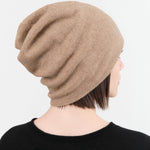 Paychi Guh Accessories Hats Slouchy Beanie in Toast Toast