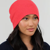 Slouchy Beanie by Paychi Guh in Vermillion