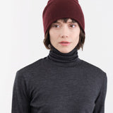 Paychi Guh Accessories Hats Slouchy Beanie in Wine Wine / One Size