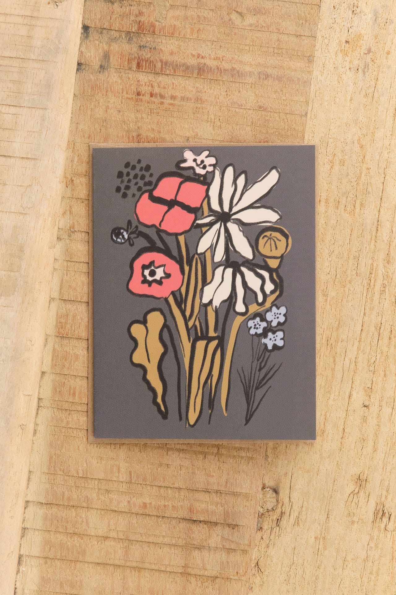 People Ive Loved Craft Stationery Flowers For A Grey Day Card