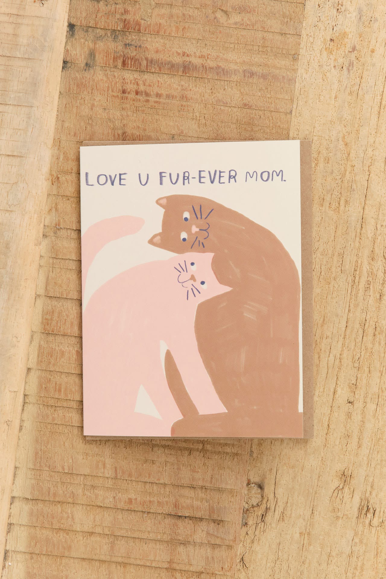 People Ive Loved Craft Stationery Love You FUR-ever Mom Card