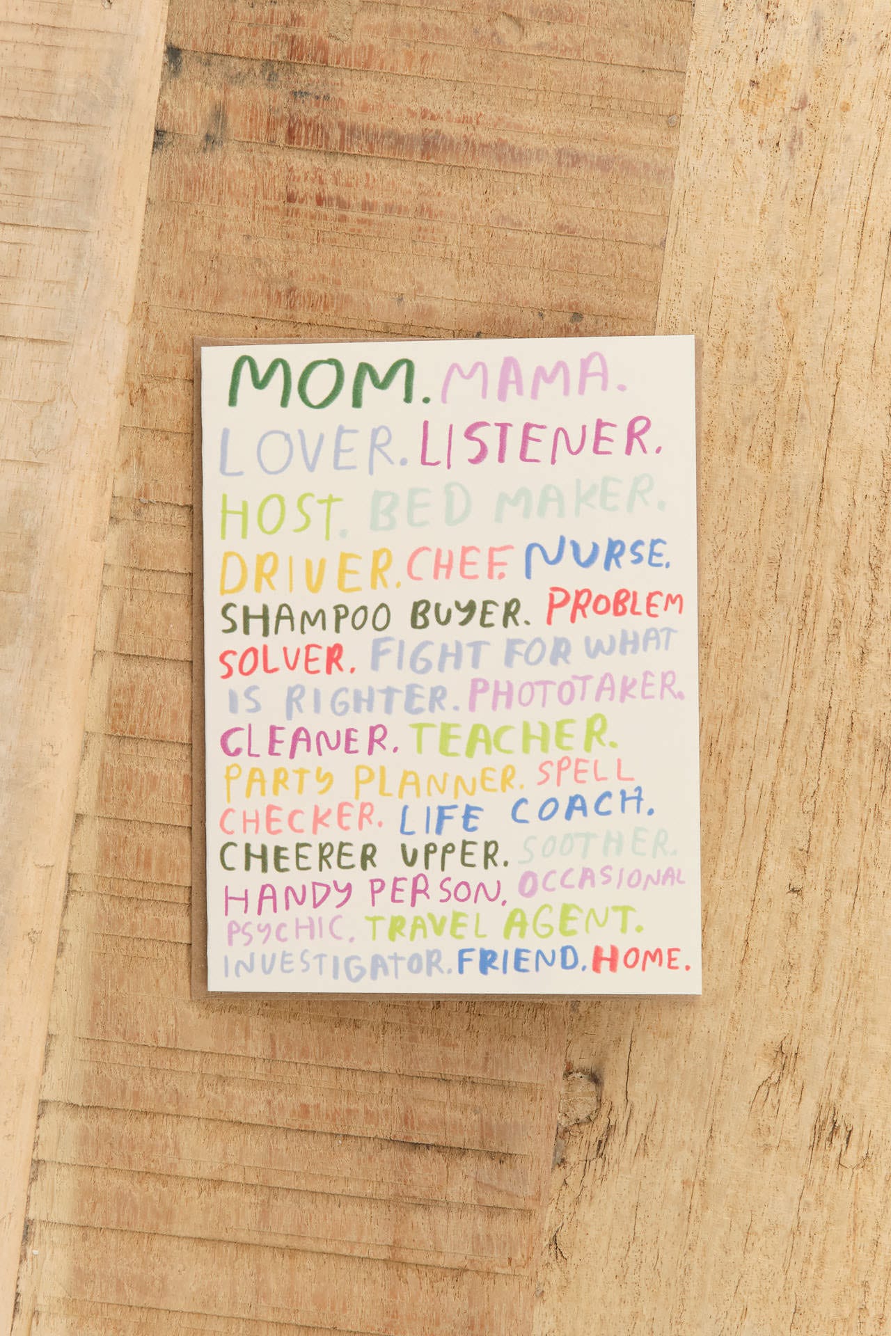 People Ive Loved Craft Stationery Mom You're All That Card