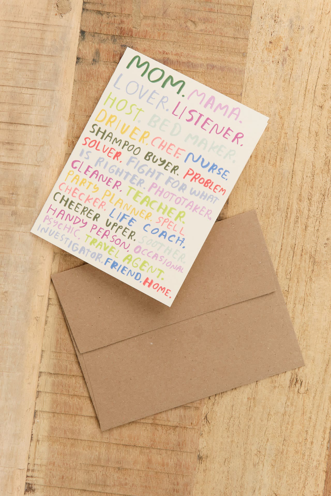 People Ive Loved Craft Stationery Mom You're All That Card