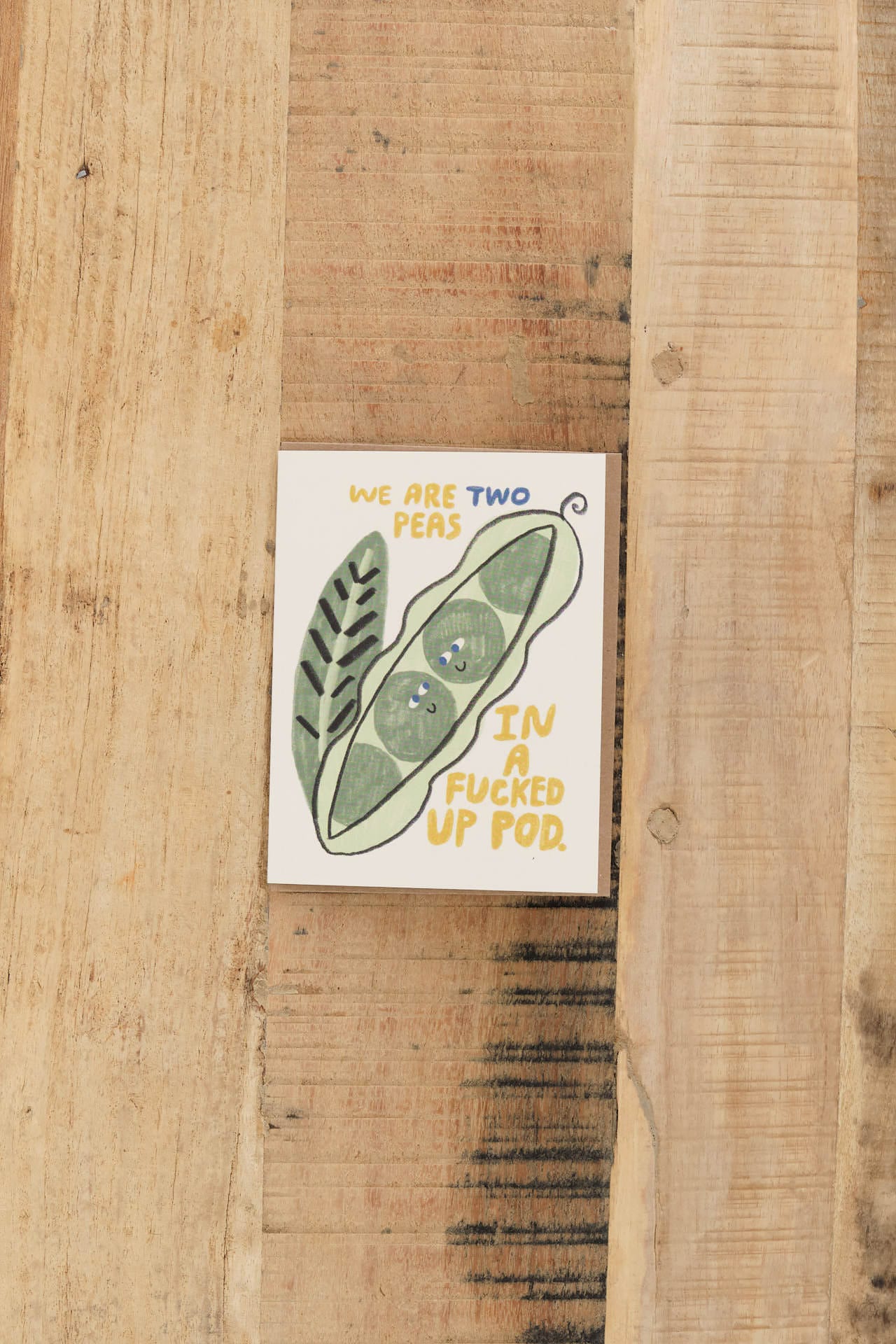 People Ive Loved Craft Stationery Two Blue-Eyed Peas Card