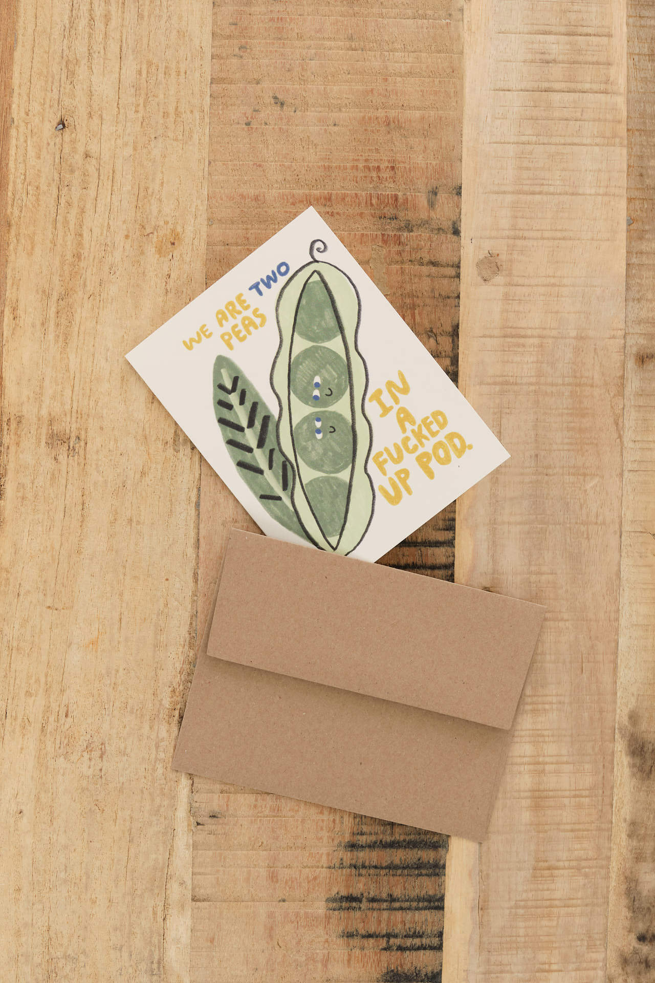 People Ive Loved Craft Stationery Two Blue-Eyed Peas Card