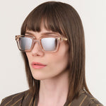 Press Eyewear Accessories Sunglasses Electric Sunglasses in Nude/Gold Nude/Gold