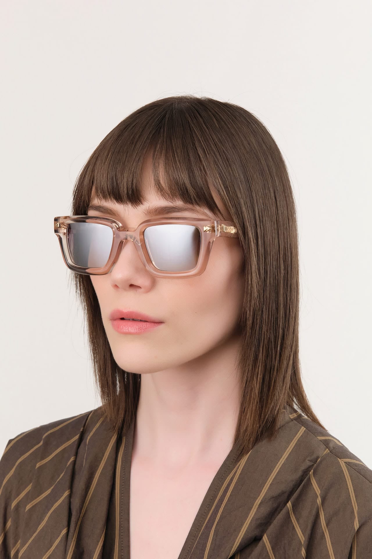 Press Eyewear Accessories Sunglasses Electric Sunglasses in Nude/Gold Nude/Gold
