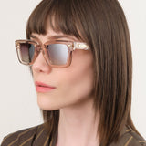 Press Eyewear Accessories Sunglasses Electric Sunglasses in Nude/Gold Nude/Gold