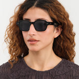 Press Eyewear Accessories Sunglasses The Face Sunglasses in Black Tortoise Black Tortoise