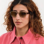 Press Eyewear Accessories Sunglasses The Face Sunglasses in Champagne Demi Champagne Demi