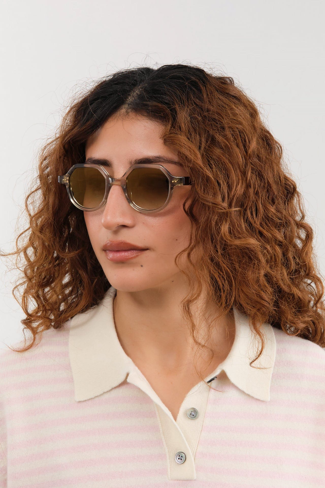 Press Eyewear Accessories Sunglasses The Taxman Sunglasses Champagne Demi