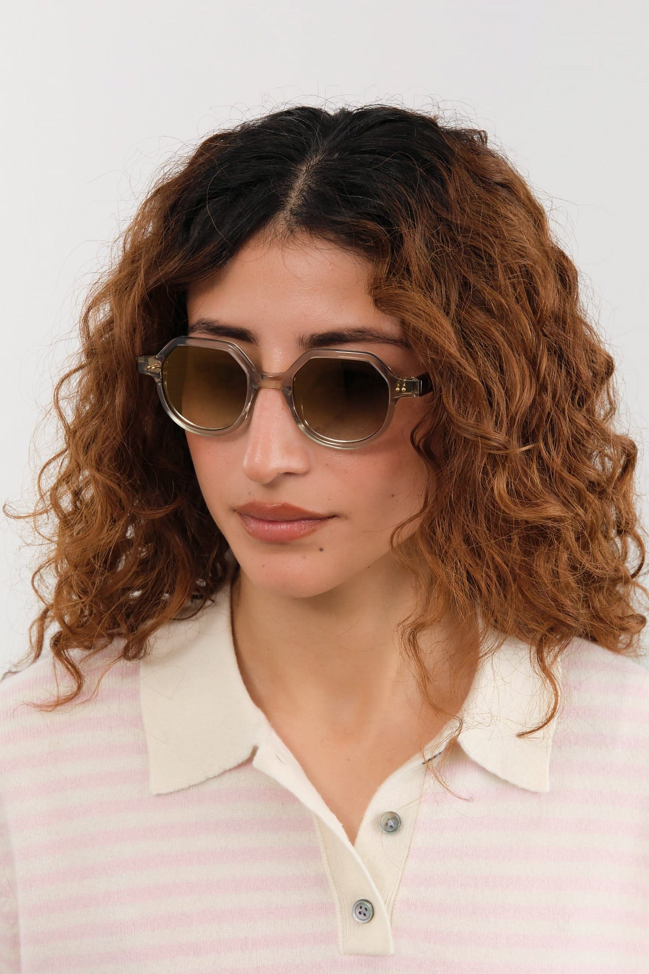 Press Eyewear Accessories Sunglasses The Taxman Sunglasses Champagne Demi