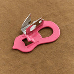 Behind view of Hyotan Can Opener in Pink