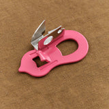 Behind view of Hyotan Can Opener in Pink