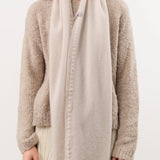 1615 Slim Sim Cashmere Vintage Finish Scarf in Latte