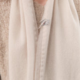 1615 Slim Sim Cashmere Vintage Finish Scarf in Latte