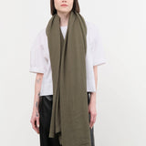 Private 0204 Accessories Scarves 710 Large Simple Cashmere Scarf Olivo