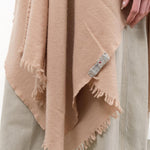 Private 0204 Accessories Scarves 1810 Pucho Cashmere Vintage Finish Scarf Sanda / One Size