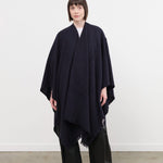 Private 0204 Accessories Scarves 1810 Pucho Cashmere Vintage Finish Scarf in Navy Navy