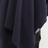 Private 0204 Accessories Scarves 1810 Pucho Cashmere Vintage Finish Scarf in Navy Navy