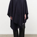 Private 0204 Accessories Scarves 1810 Pucho Cashmere Vintage Finish Scarf in Navy Navy