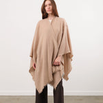 Private 0204 Apparel Womens Sweaters 1810 Pucho Cashmere Vintage Finish Scarf in Sanda Sanda