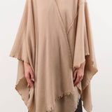Private 0204 Apparel Womens Sweaters 1810 Pucho Cashmere Vintage Finish Scarf in Sanda Sanda