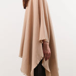 Private 0204 Apparel Womens Sweaters 1810 Pucho Cashmere Vintage Finish Scarf in Sanda Sanda