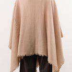 Private 0204 Apparel Womens Sweaters 1810 Pucho Cashmere Vintage Finish Scarf in Sanda Sanda