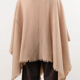 Private 0204 Apparel Womens Sweaters 1810 Pucho Cashmere Vintage Finish Scarf in Sanda Sanda