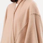 Private 0204 Apparel Womens Sweaters 1810 Pucho Cashmere Vintage Finish Scarf in Sanda Sanda