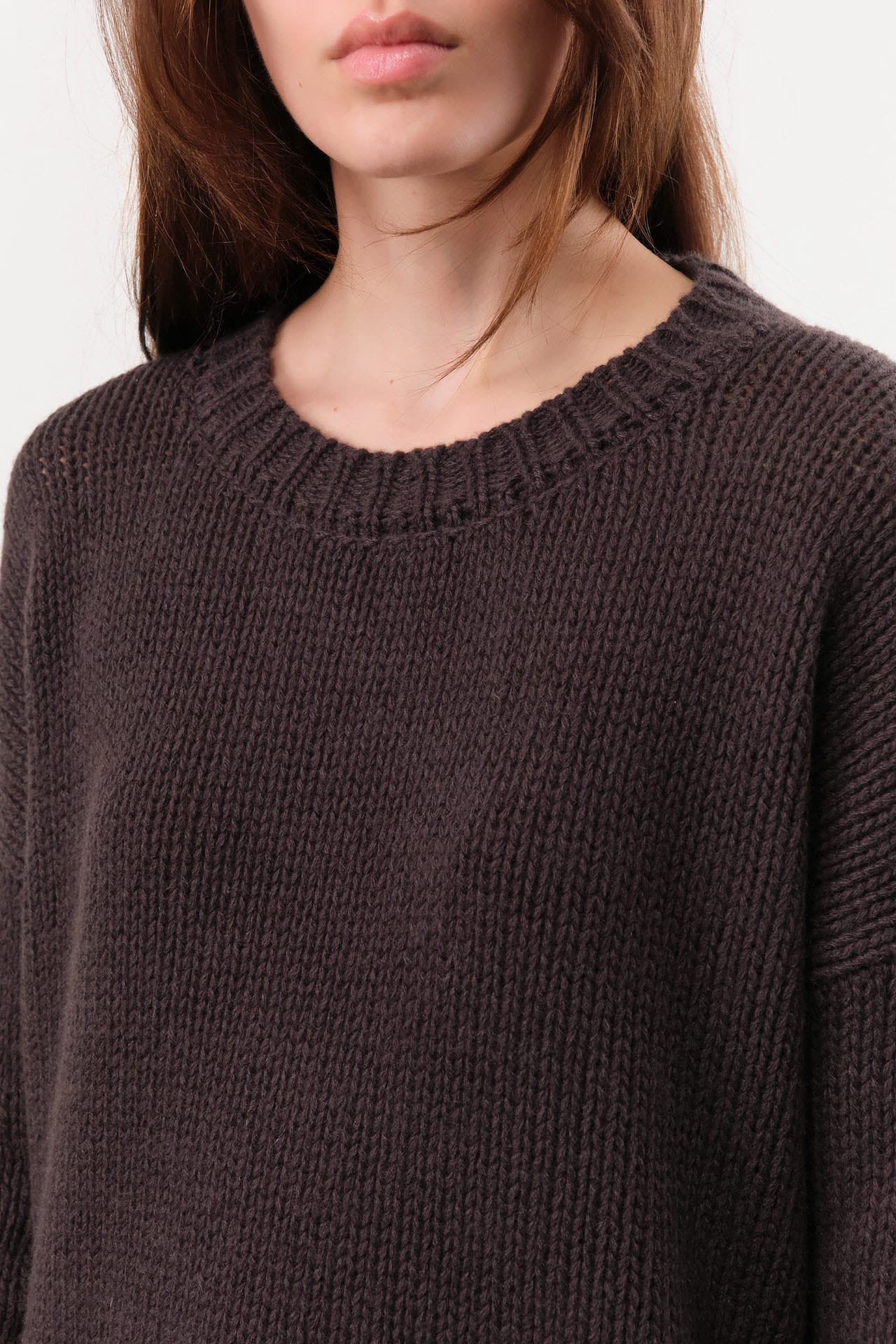 Private 0204 Apparel Womens Sweaters 236 Cashmere Crewneck Sweater in Koff