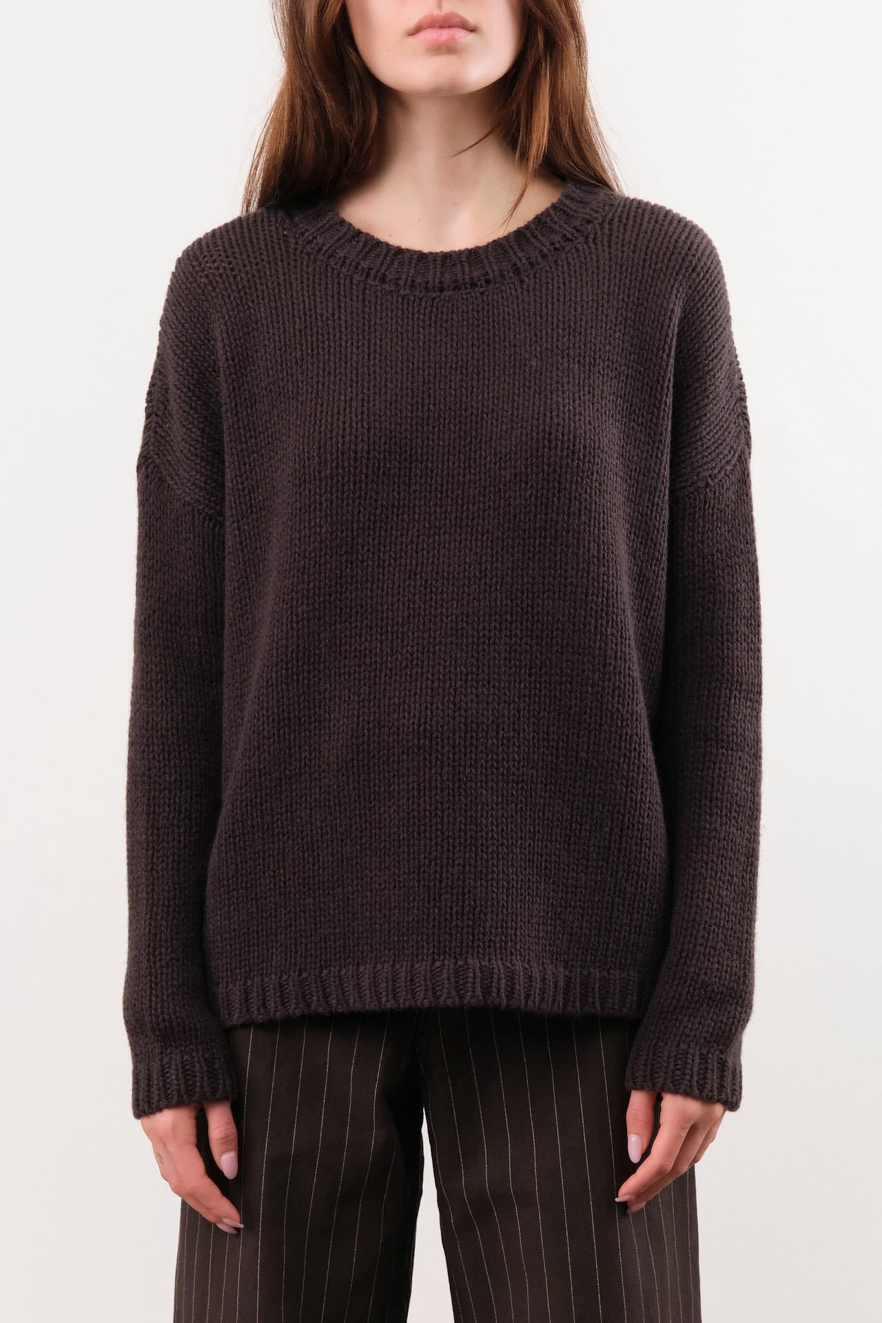 Private 0204 Apparel Womens Sweaters 236 Cashmere Crewneck Sweater in Koff