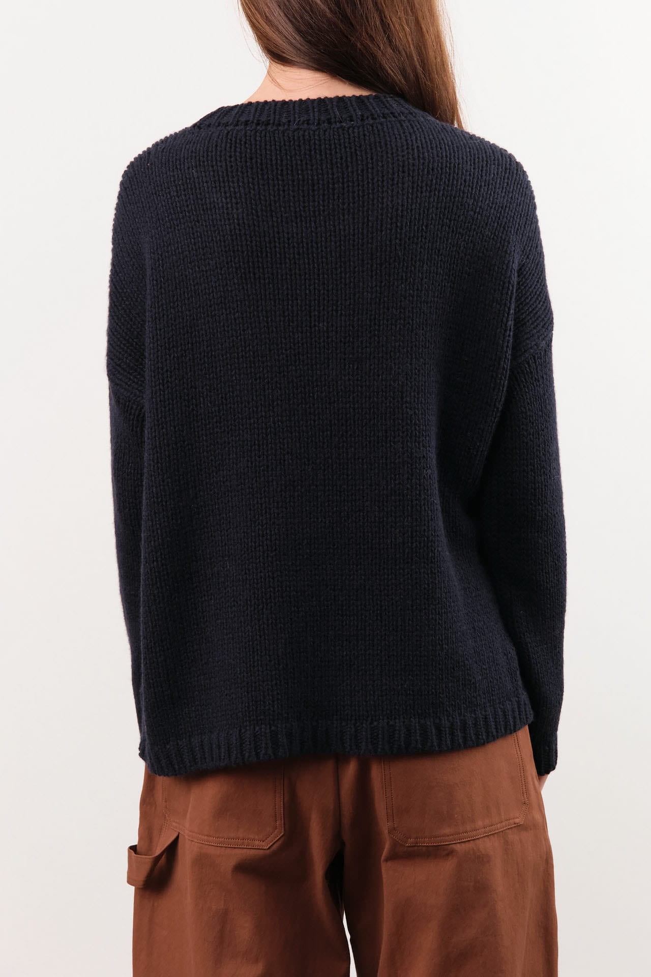 Private 0204 Apparel Womens Sweaters 236 Cashmere Sweater in Navy
