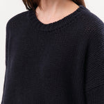 Private 0204 Apparel Womens Sweaters 236 Cashmere Sweater in Navy