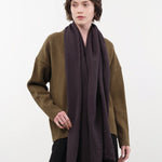 Private 0204 Accessories Scarves 601 Net Cashmere Scarf in Cafe Grey Cafe Grey / One Size