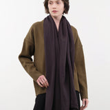 Private 0204 Accessories Scarves 601 Net Cashmere Scarf in Cafe Grey Cafe Grey / One Size