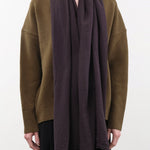 Private 0204 Accessories Scarves 601 Net Cashmere Scarf in Cafe Grey Cafe Grey / One Size