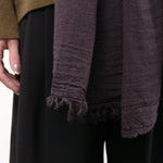 Private 0204 Accessories Scarves 601 Net Cashmere Scarf in Cafe Grey Cafe Grey / One Size